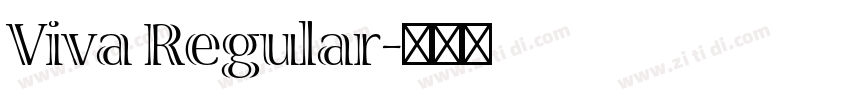 Viva Regular字体转换